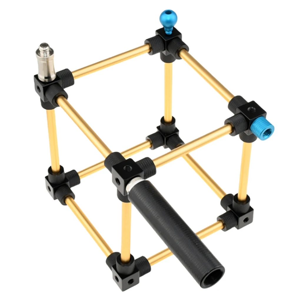 ブラケットキュービックインストールキューブ、カメラ三脚、ケージタイプ付き、6ネジ穴、1/4 "-20穴アダプター