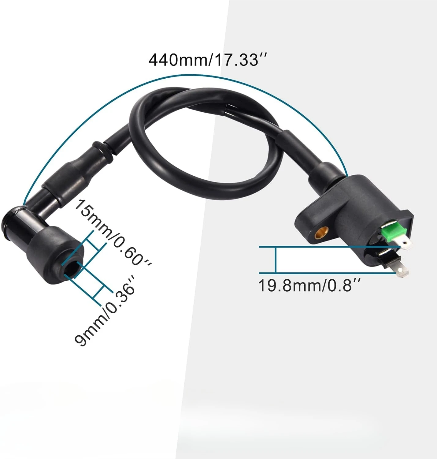 90 Degree Ignition Coil Plug for 110cc 125cc 150cc 200cc 250cc 300cc ATV Go-Kart Dirt Bike