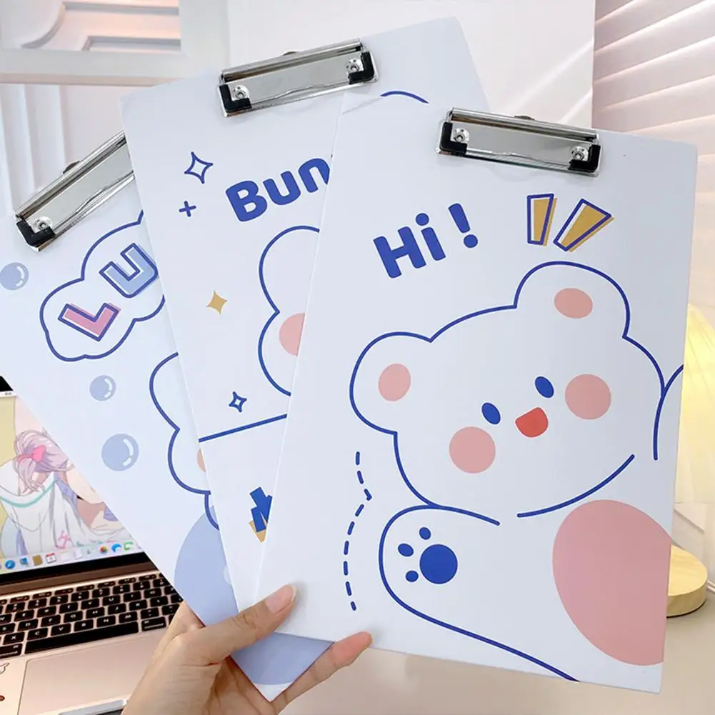 Paperboard Clip Multifunctional Test Paper Clipboard Cute A4 Cartoon File Memo Test Paper Clipboard Student Document Board Clip