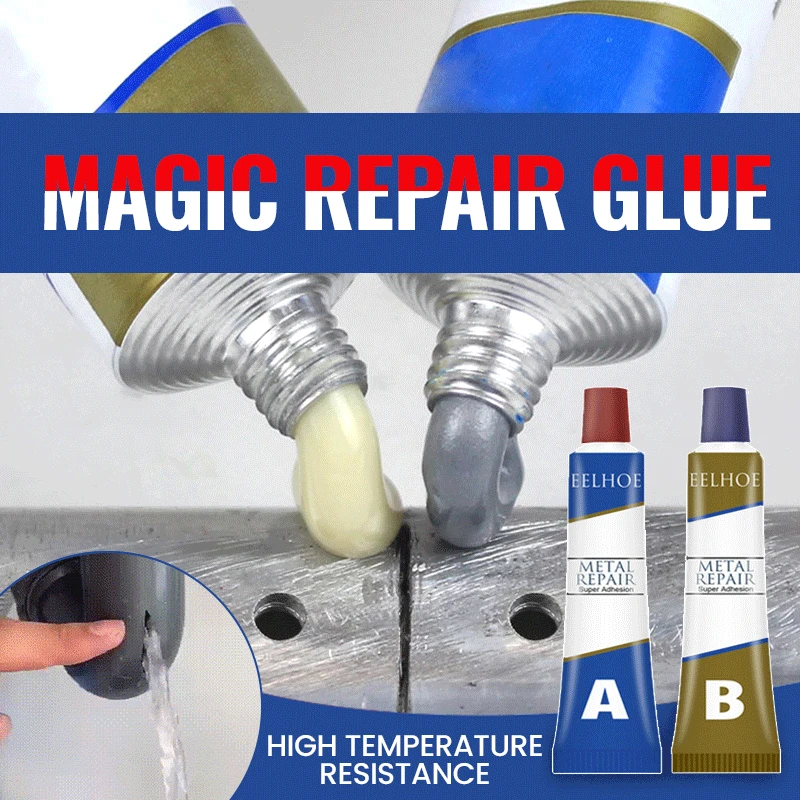 100g Magic Repair Glue AB Metal Cast Iron Repairing Adhesive Heat Resistance Cold Weld Metal Repair Adhesive Agent Welding Glue