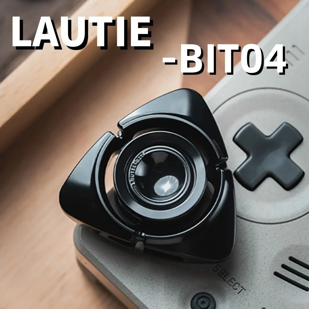 LAUTIE Bit04 Fidget Spinner Bit Series Limited Edition Zirconium Polished Fidget Toys For Adults Three-Bladed Spinner