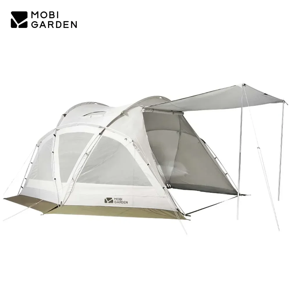 

MOBI GARDEN Camping Tent Shelter Silver Coating Sunscreen UV50+ Large Space Portable Outdoor