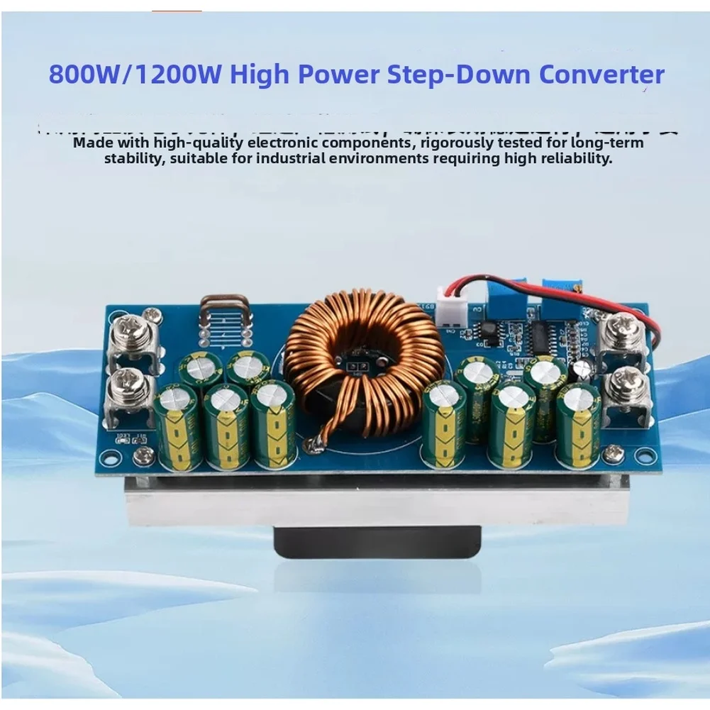 1200W High Efficiency DC Step Down Module Input 15V-90V Output 2.5V-72V Up to 97 Percent Conversion Efficiency