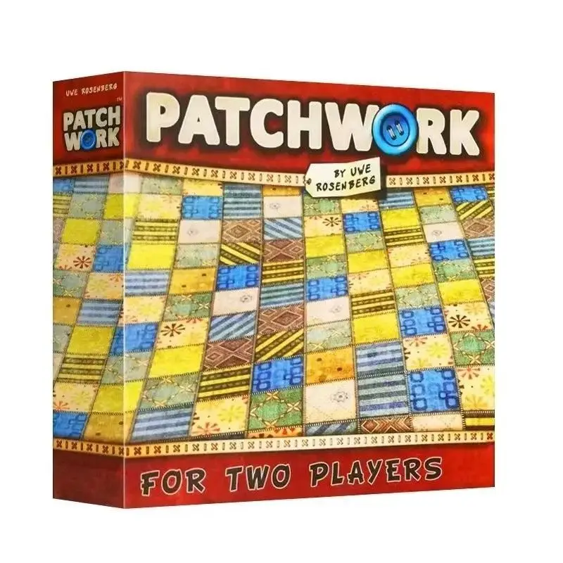 Patchwork Board Game for Two Players Funny Party Games Paper Cards Chinese/English Version Patch Wars Strategy Board Game