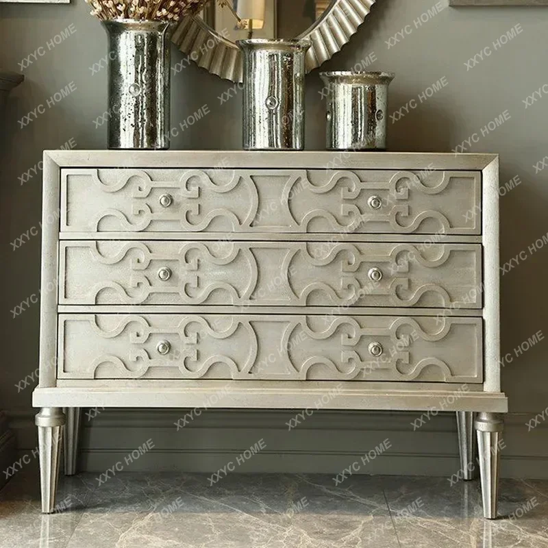 

Y2 American light luxury solid wood porch cabinet