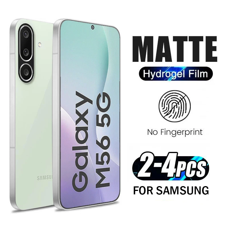 2-4Piece Matte Hydrogel Film For Samsung Galaxy M56 M16 M06 M55S M55 M35 M15 M05 M54 M34 M14 M04 Anti-Glare Screen Protectors