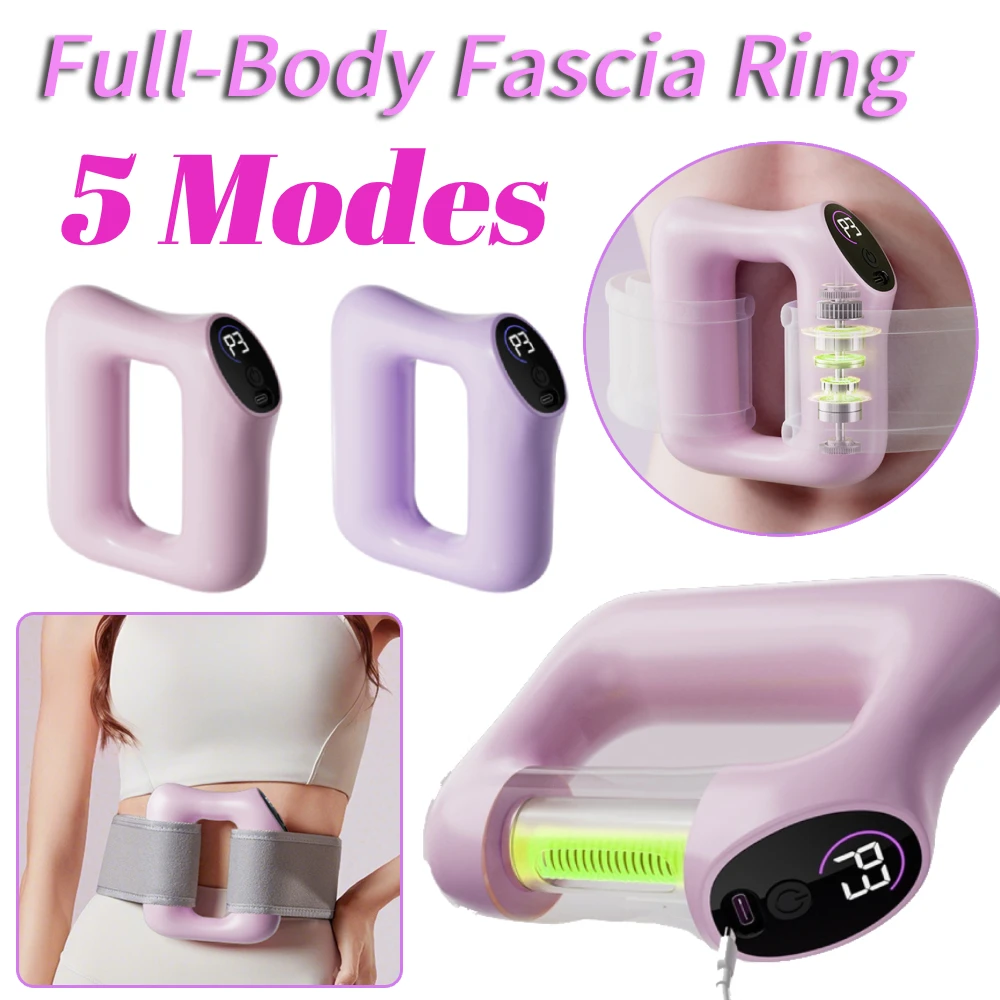 

Многофункциональное кольцо для фасции всего тела с 5 режимами, ударный массажер для мышц, вибрационное фасциальное кольцо, массажное кольцо для домашнего использования в тренажерном зале