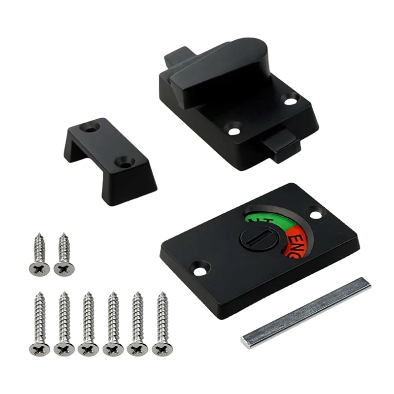 A93E-Vacant/Occupied Indicator Sign Included For Zinc Alloy Bathroom Privacy Lock For WC Restroom Toilet Partition