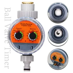 Automatic Water Ball Valve Timers LCD Display Electronic Controller Home Outdoor Waterproof Drip System for Garden Greenhouse