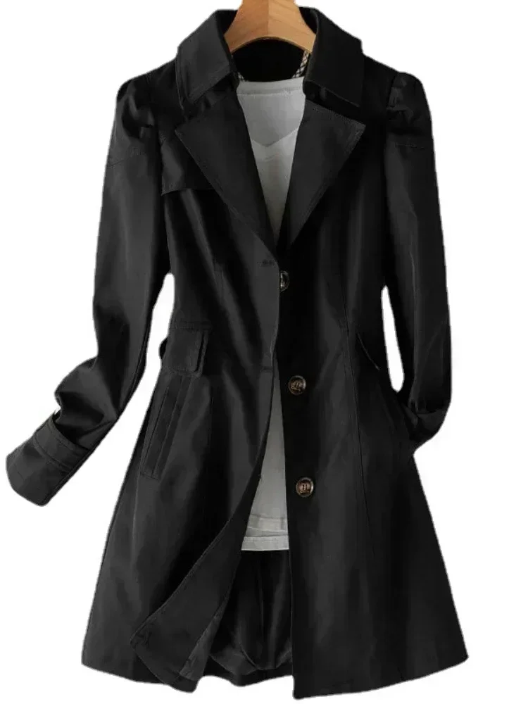 QDNIXILA Women Long Trench Coat 5