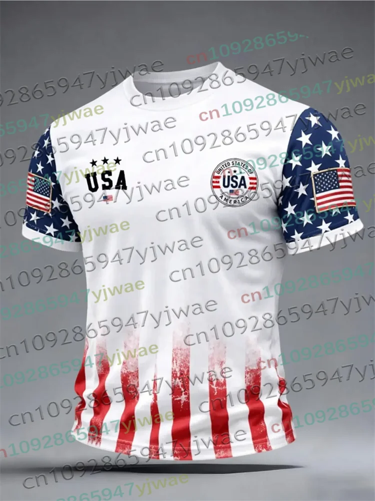 America 250th Anniversary 3D-Druck-T-Shirt für Herren, USA-Flagge 1776–2026, patriotische Kleidung zum amerikanischen Unabhängigkeitstag, Eltern-Kind-Oberteil – Detail 10