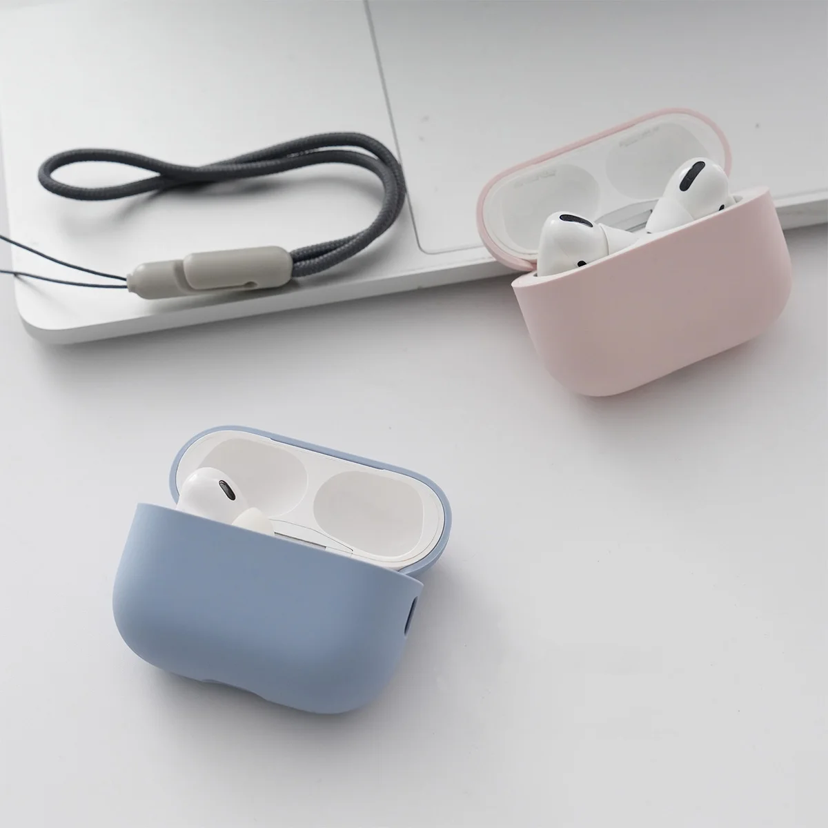 أغطية سماعات أذن من السيليكون لأجهزة Apple airpods 4/3 حافظة واقية ناعمة لسماعات airpods 3/4 ملحقات Airpods Pro 2