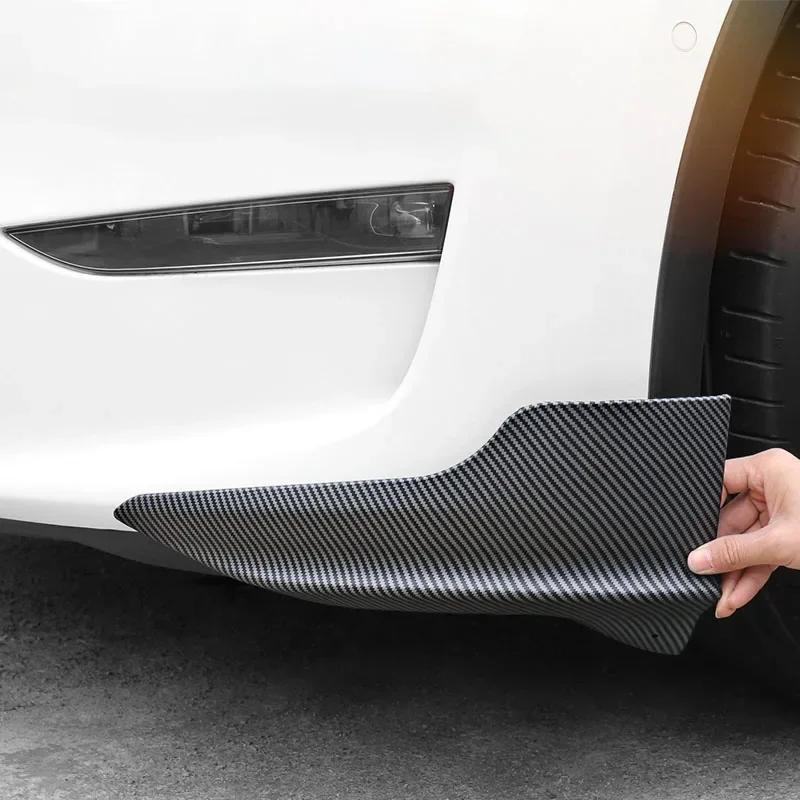 Per Tesla Model 3 Y Anti-collisione Car Thunder Style Corner Guard barre anteriori labbro anteriore Kit di protezione paraurti anteriore striscia