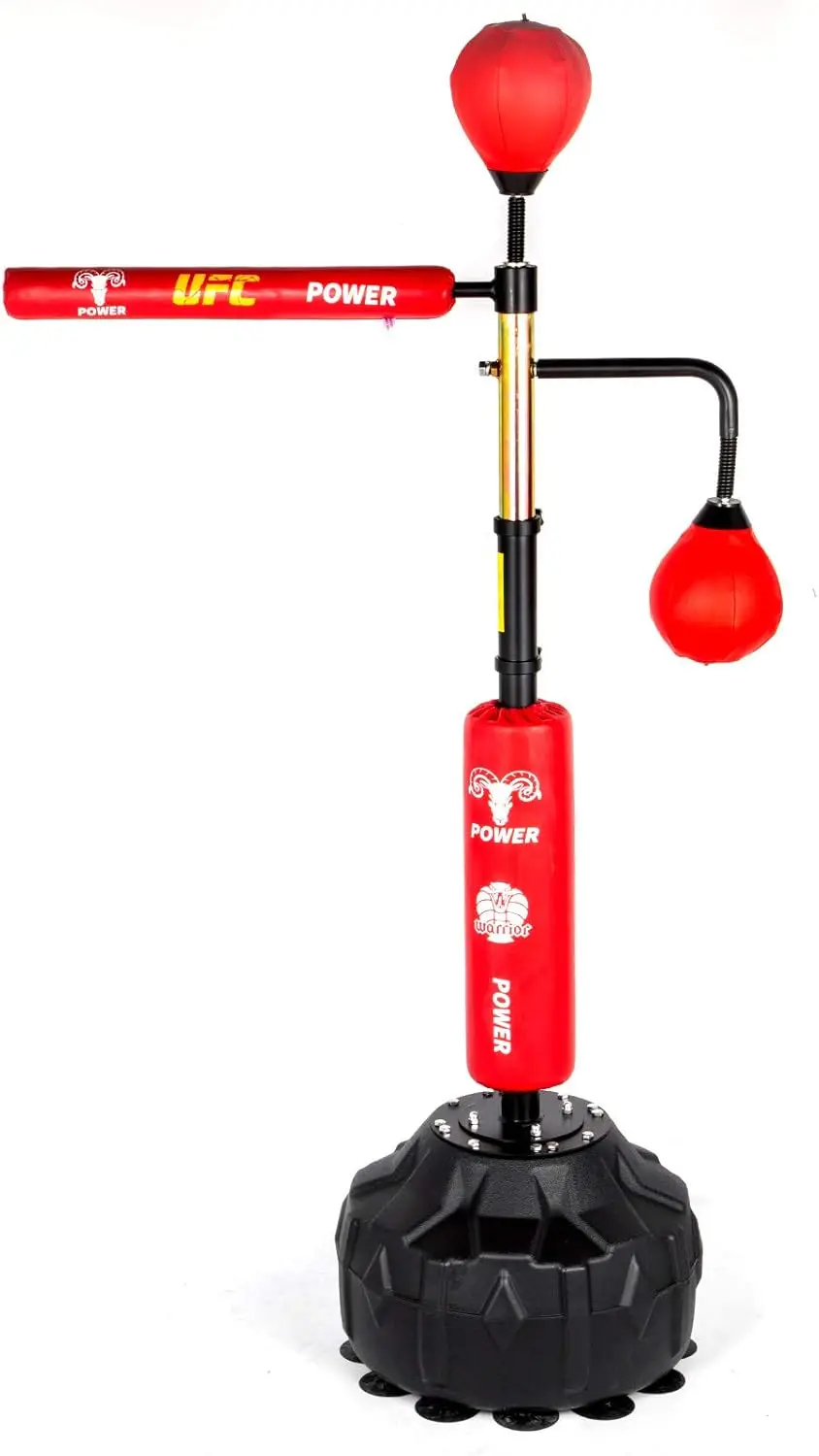 

Boxing Speed Trainer, Punching Bag Spinning Bar, Training Boxing Ball with Reflex Bar & Gloves, Solid Speed Punching Ba