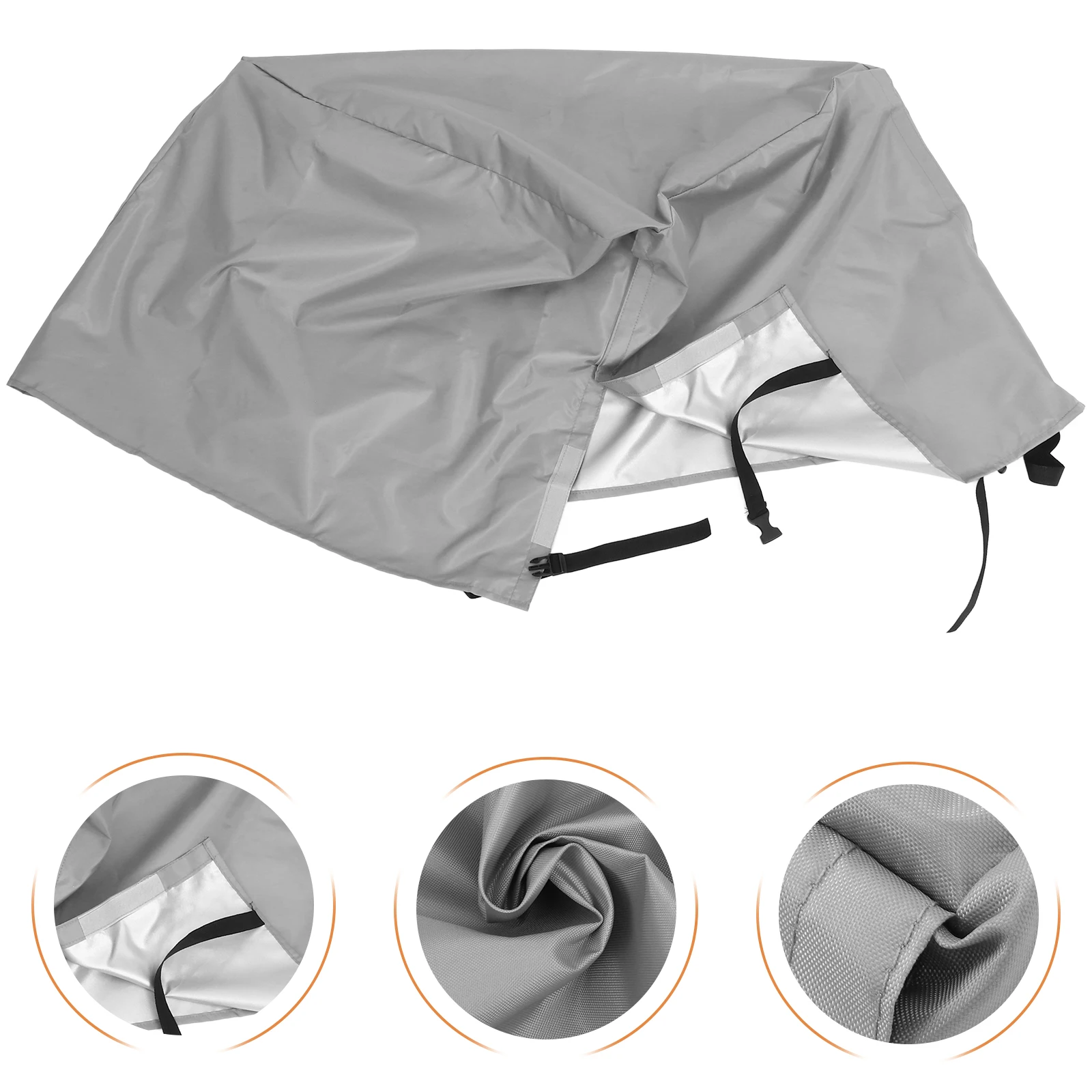 

Generator Cover Outdoor Portable Heavy Dust Furniture Protector Waterproof Oxford Cloth Universal Fit Gray Color Durable Design