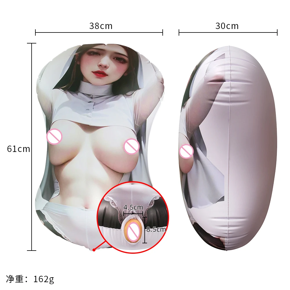 Anime Inflatable Pillow Beautiful Half-body Sex Doll Detachable Vagina Easy To Store Male Masturbator Adult Products Sex Toy