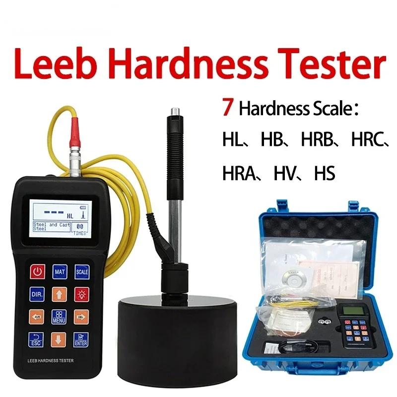 Metal Leeb Hardness Tester stainless Steel Alloy copper Hardness Measuring Meter HRC HL HB HV HS HRB Hardness Testing Gauge