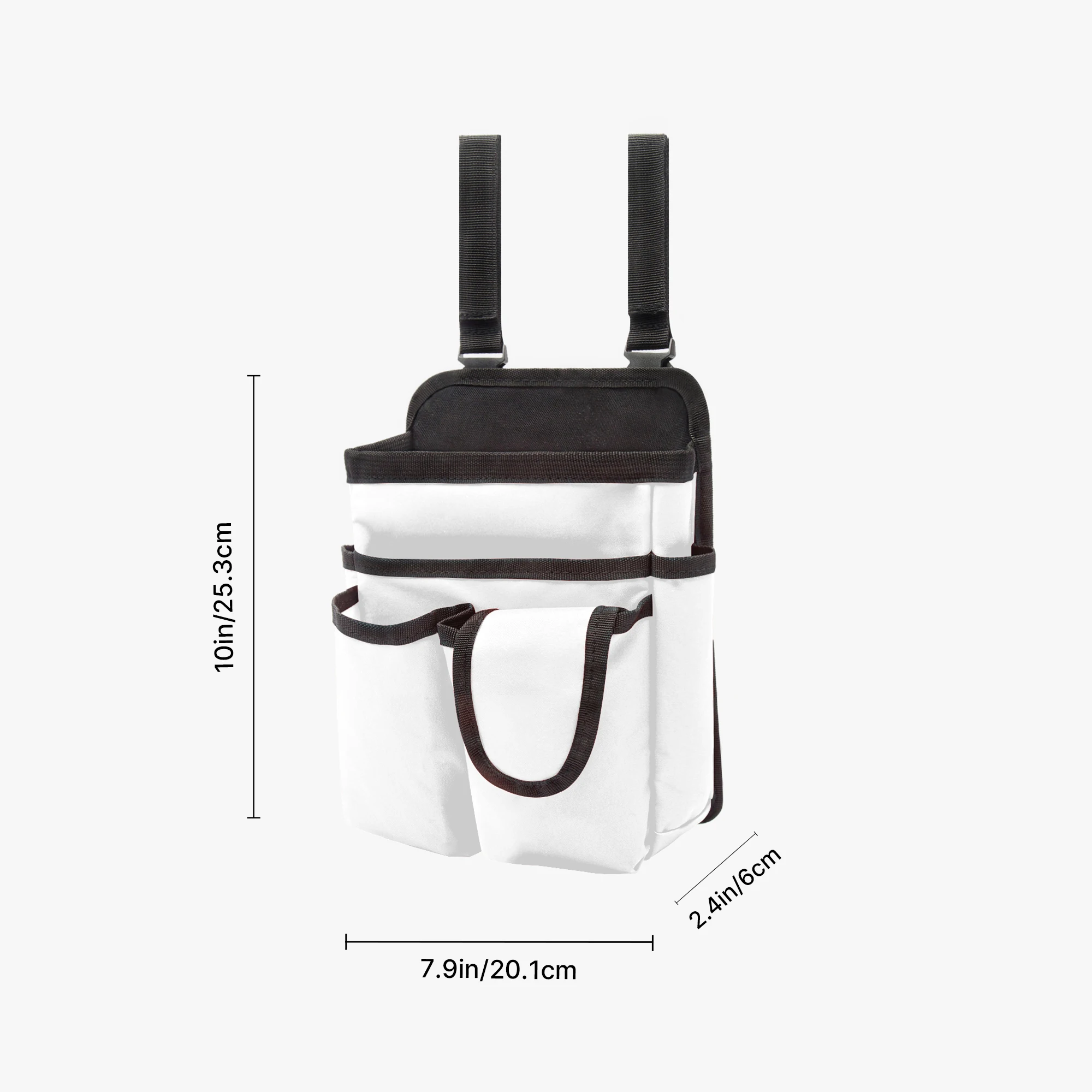 Tool Kit Multi-Functional Large-Capacity Tool Storage Bag Portable Outdoor Work Crossbody Bag Polynesian Tribal Pattern Design