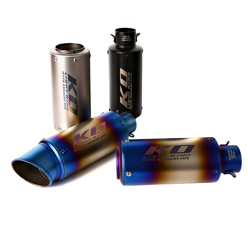 51mm Motorcycle Exhaust Stainless Steel Middle Link Pipe Escape Moto With DB Killer Slip on For Honda CB1000R 2018-2025