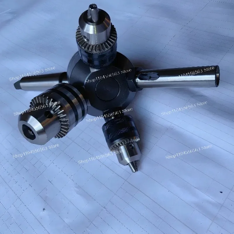 High Precision Lathe Tailstock Assembly: Multifunctional Drill Chuck Set with Morse Taper, MT2/MT3
