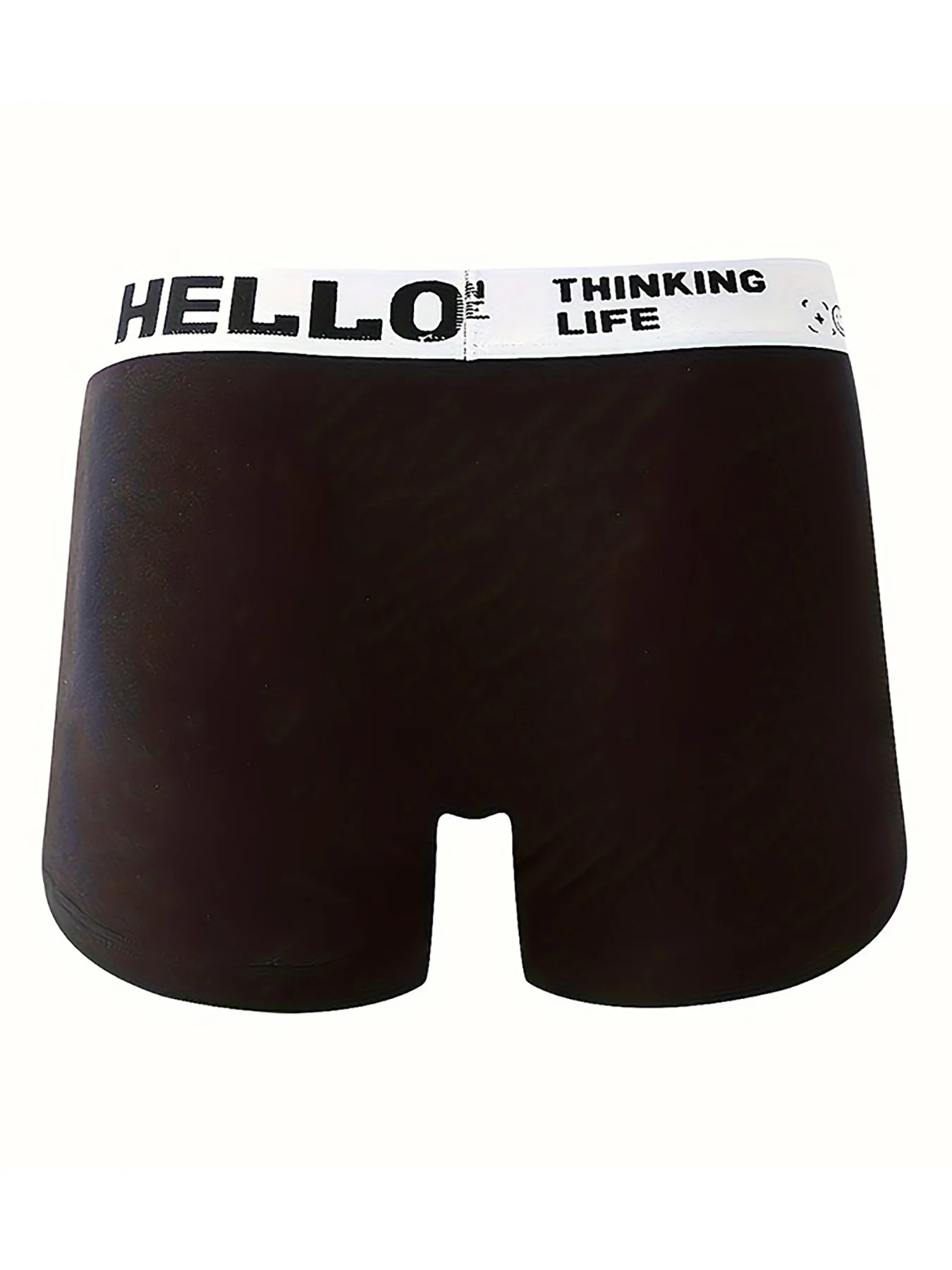 【HELLO Fun Waist 】 6-piece set of Men's breathable Boxer shorts in black and gray contrasting colors for daily use