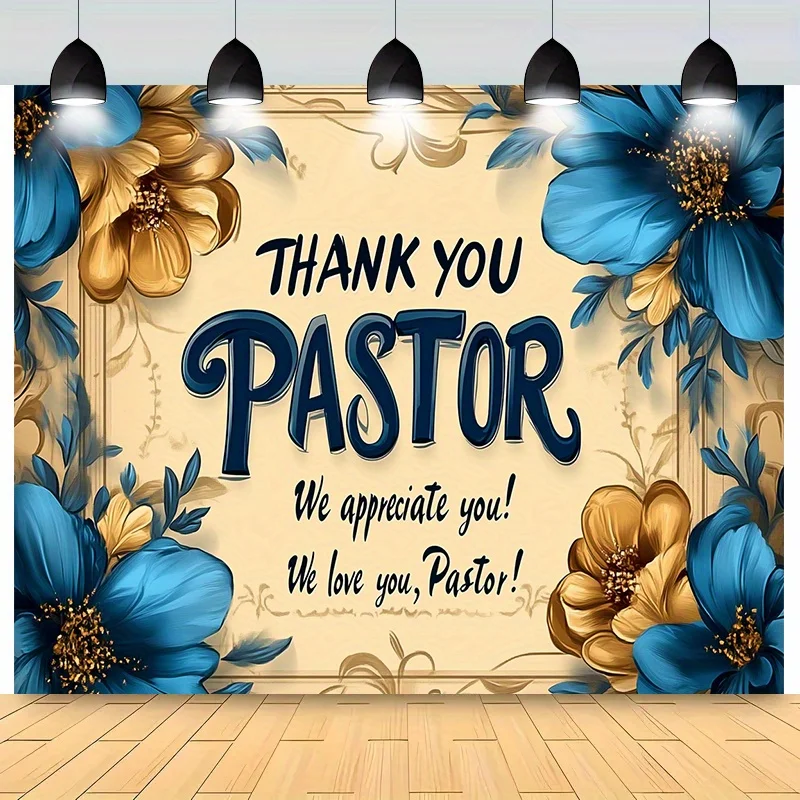Thank You Pastor Tapestry Church Appreciation Wall Hanging Religious Gift Decor for Ministry Retreat Sunday School Gratitude