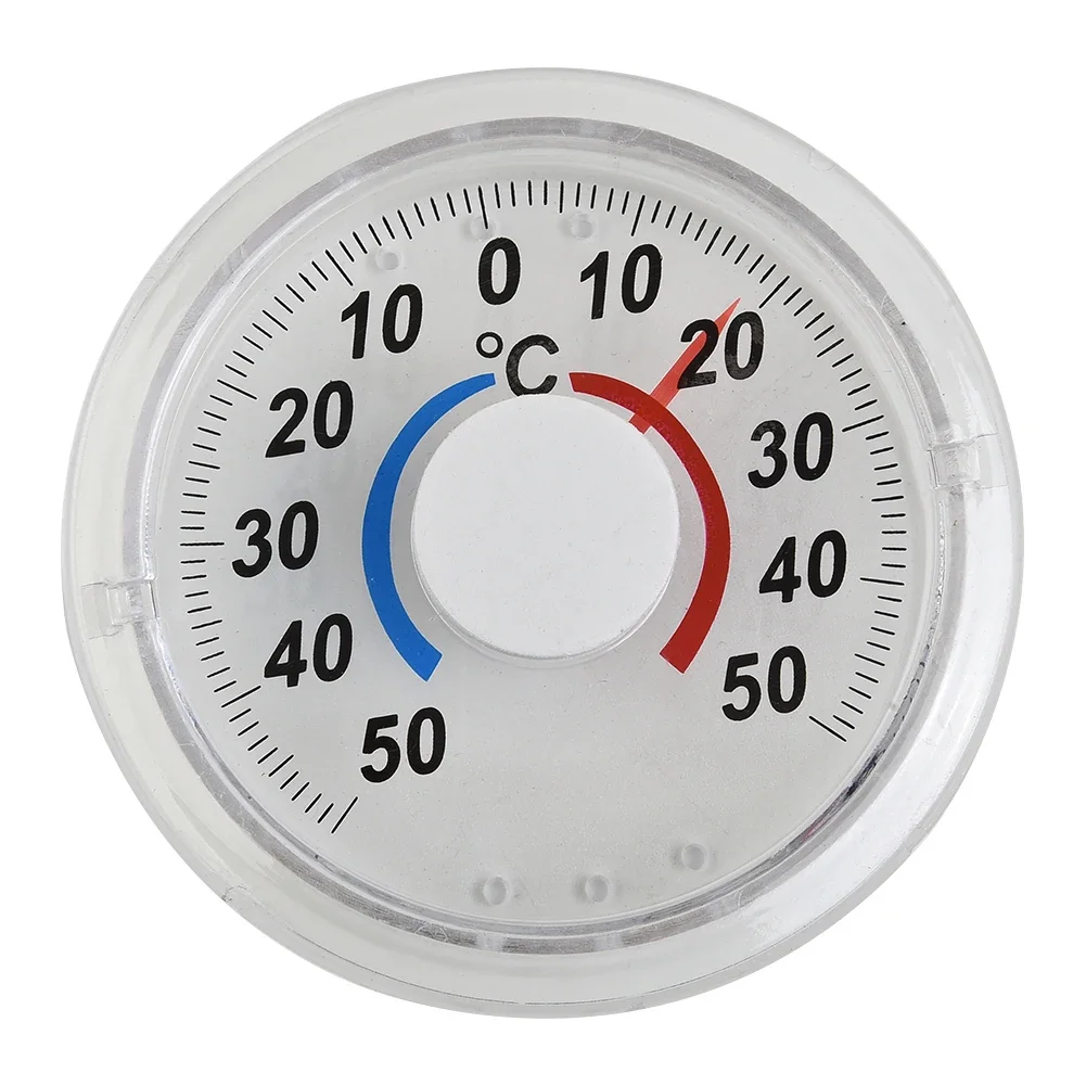 Circular Thermometer Shutter Transparent For Window Greenhouse High Accuracy Indoor And Outdoor Metal Pointer Plastic