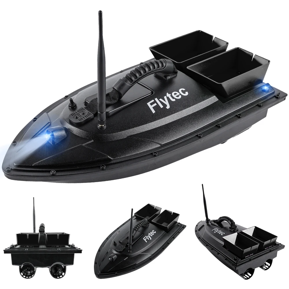 Flytec Angelköderboot, 500 m, ferngesteuertes Köderboot, Doppelmotor-Fischfinder, 1,5 kg Belastung, mit LED-Licht zum Angeln – Detail 11