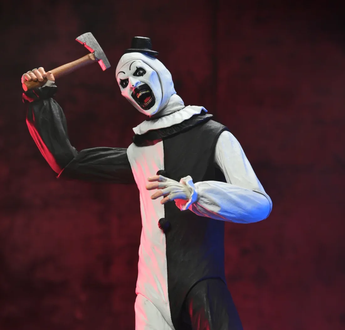 Neca 45251 في نهاية المطاف الفن المهرج 7 بوصة مقياس تحصيل عمل الشكل فيلم الرعب نموذج مفصلية الشكل قسط Accessori