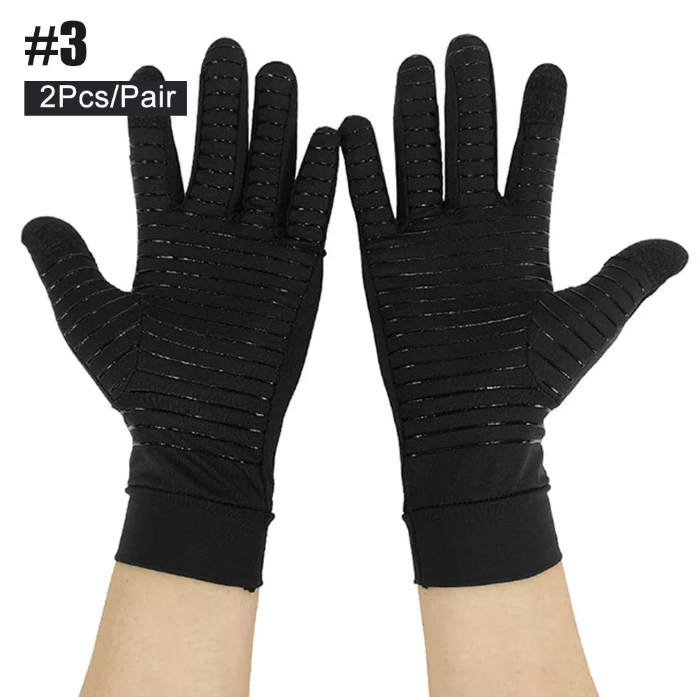 Copper Infused Compression Arthritis Gloves Half Finger Pain Relief Hand Support for Cooking Typing Daily Work