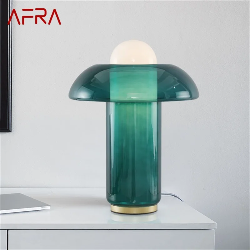 

AFRA Nordic Modern Creative Green Table Lamp LED Desk Lighting Decorative for Home Living Room