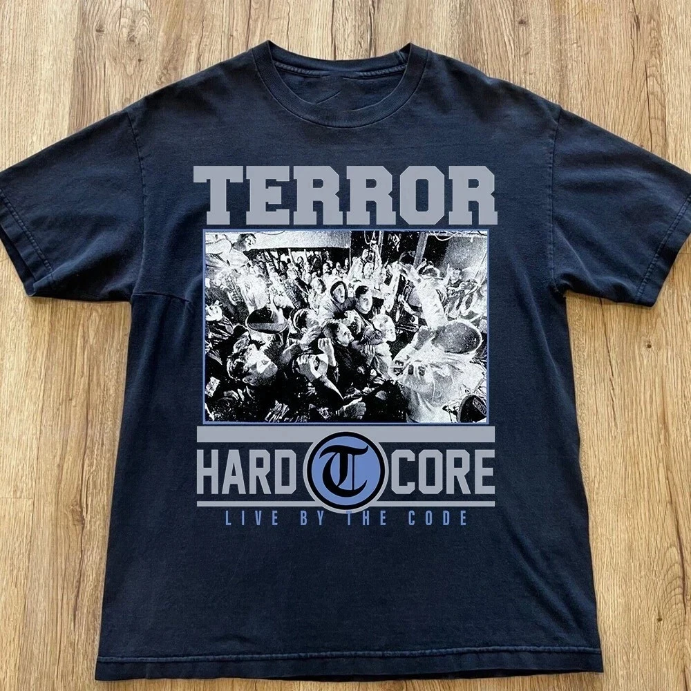 Classic Band Terror Unisex T-shirt Fan Print T-shirt Suitable for Daily Wear and Music Festival T-shirt