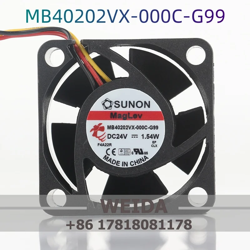 

Cooling Fan New Original Sunon DC 24V 1.54W 4020 40X40X20MM 4CM Inverter Silent Three-wire MB40202VX-000C-G99