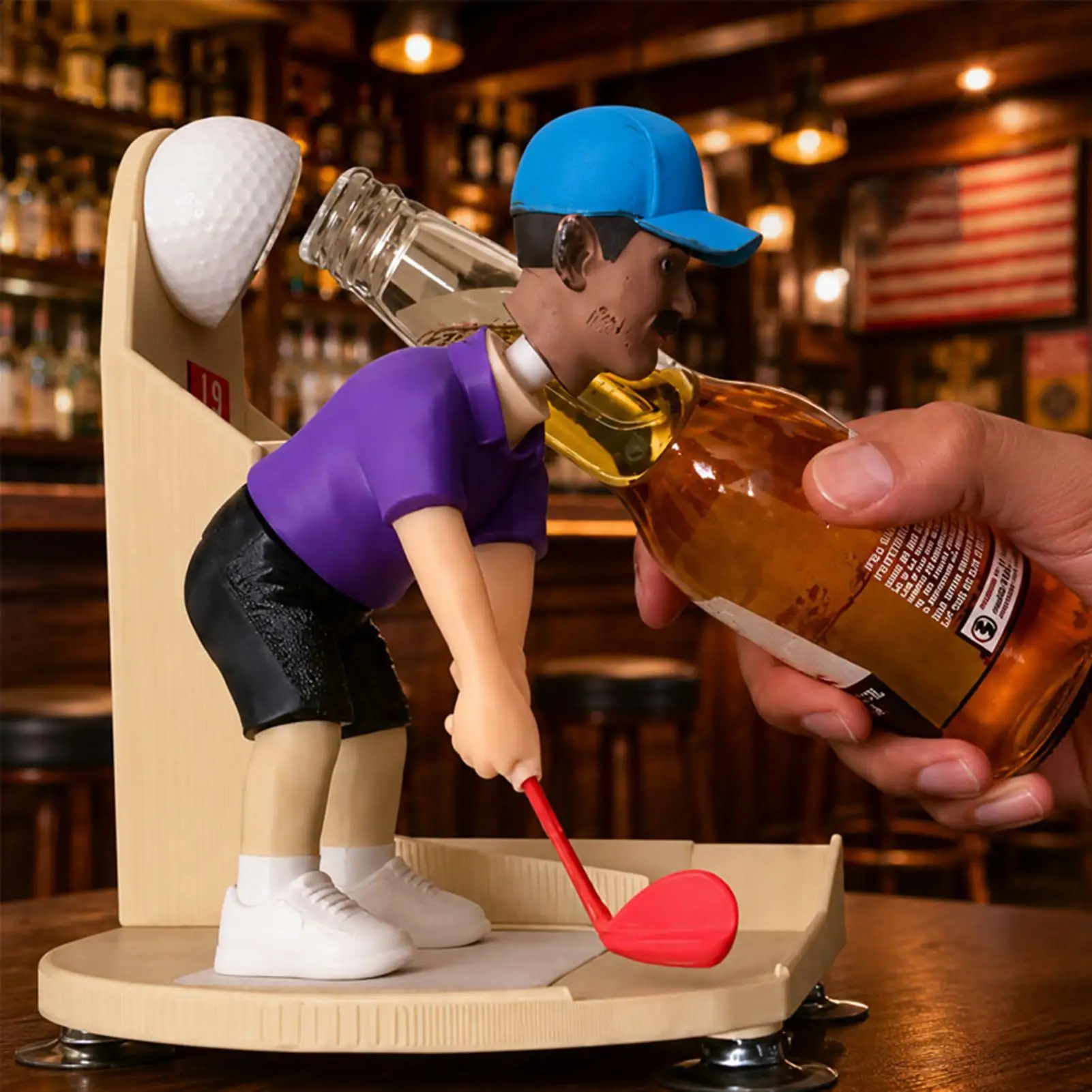 3D Printing Beer Bottle Opener Manual Golf Swing bottle Lid Remover Hand Beer Bottle Tab Opener Gift For Men Women