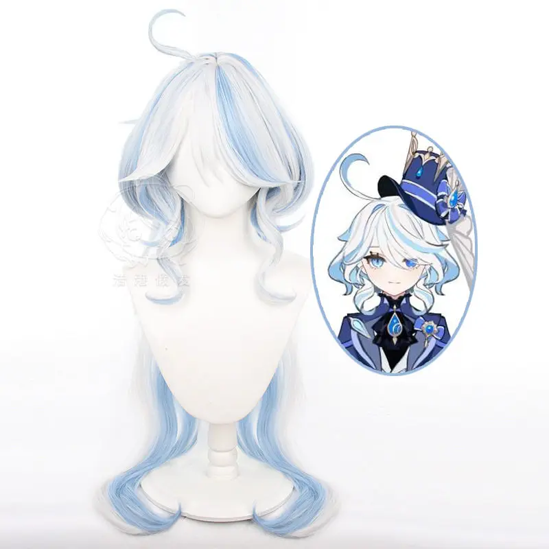 

Furina Hydro Archon Cosplay Wig High Temperature Fiber Comic Con Exhibition Cosplay Outfit Party Stage Show