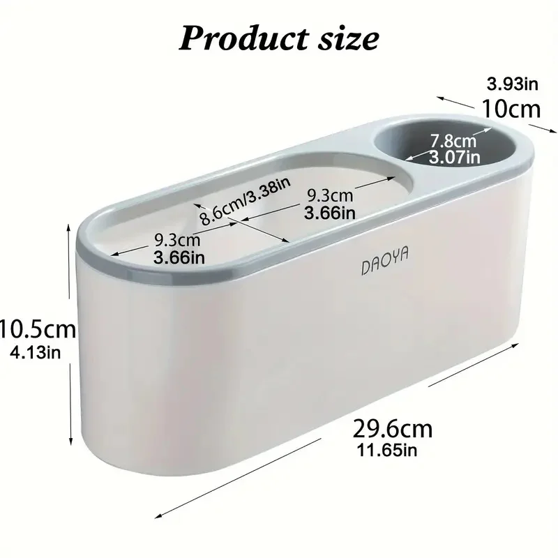 Hair Dryer Storage Rack Wall-mounted Hair Tool Storage Box Hairdressing Tool Organizer Cabinet Door In-door Hair Dryer Rack