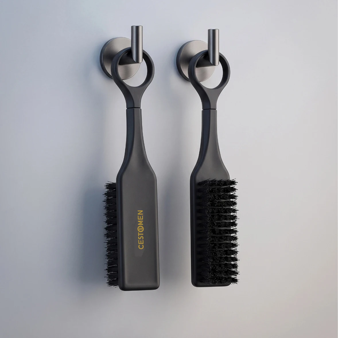 CESTOMEN 360° Rotate Barber Broken Hair Brush Soft Nylon Bristle Neck Duster Brush Professional Salon Hairdressing Cleaning Tool