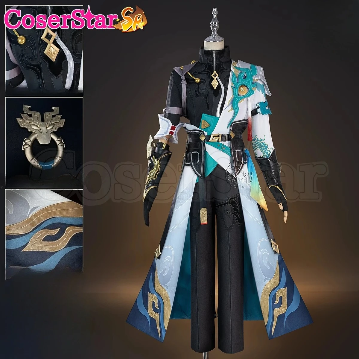 CoserStar-SR Gioco Honkai Star Rail Dan Heng Permansor Terrae Costume Cosplay Vestito Carnevale Halloween Gioco di ruolo Parrucca Scarpe Abiti