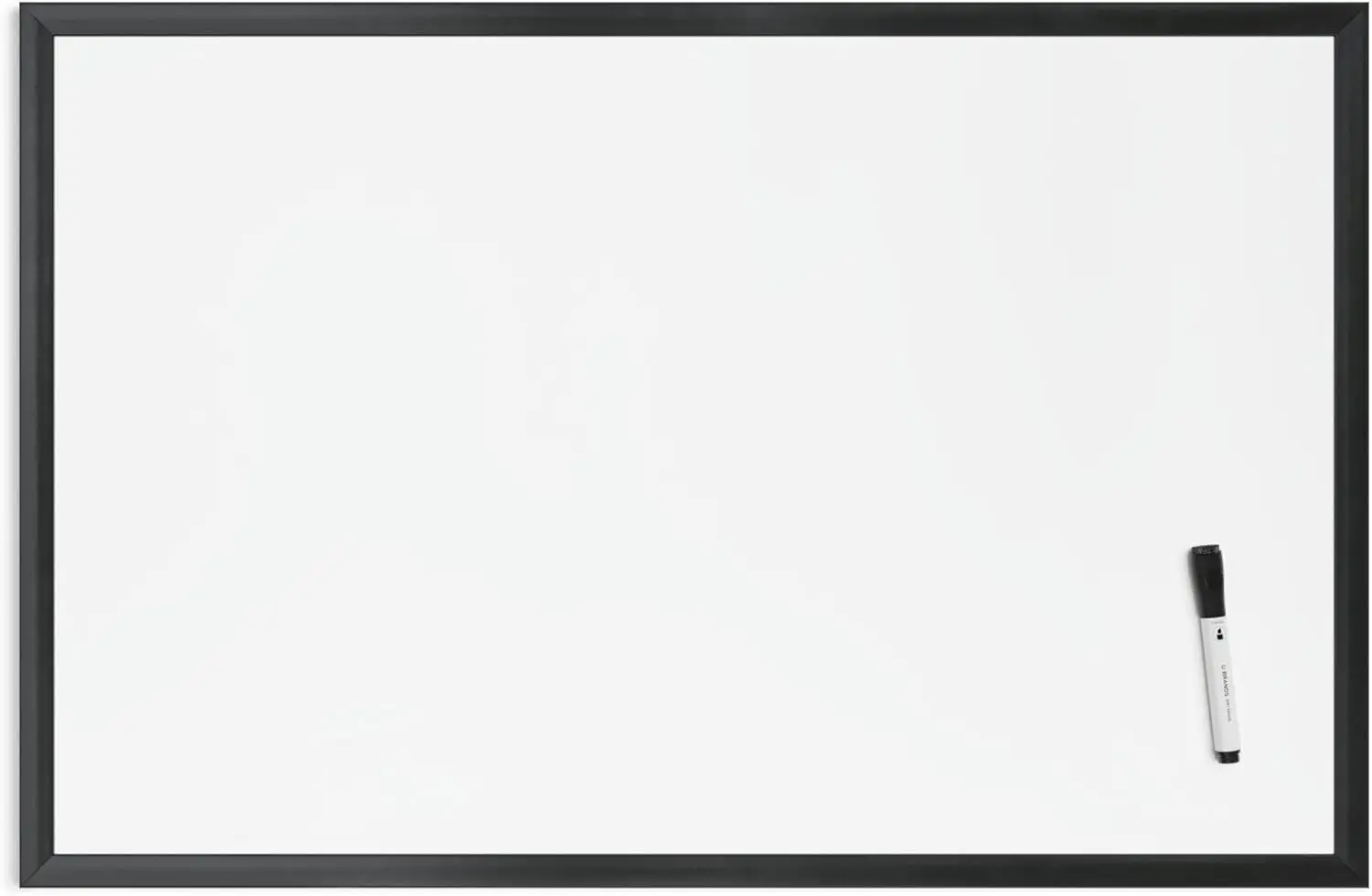 

36x24 Inch Magnetic Dry-Erase Board with Black Wood Frame for Office, Classroom, or Home