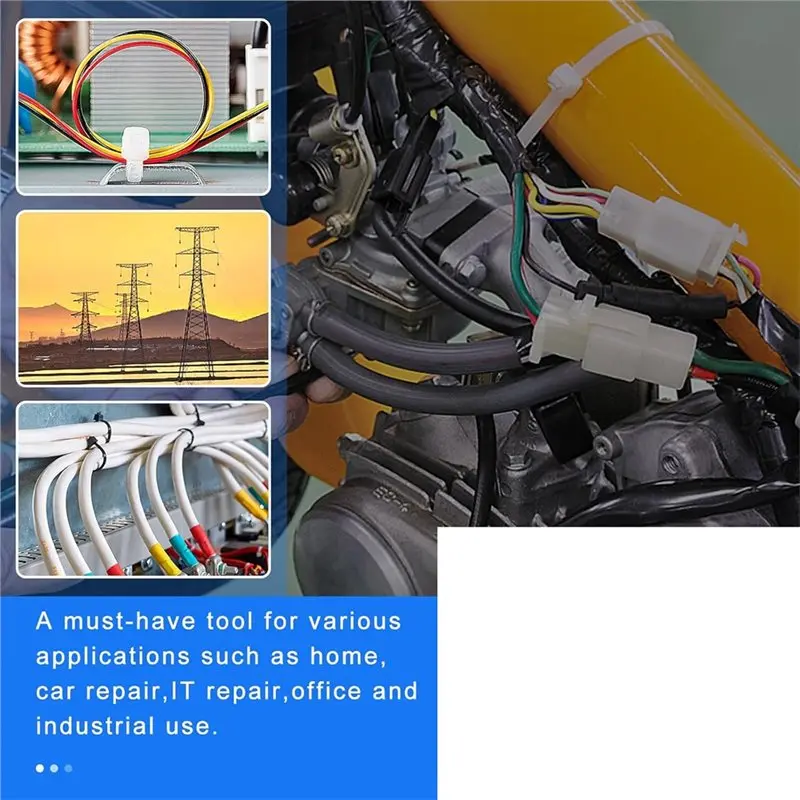 RMWIN-For SF-1200 Stainless Steel Zip Tie Zipper Automatic Tensioning Special Pliers Fastening Tool,Not Easily Damaged
