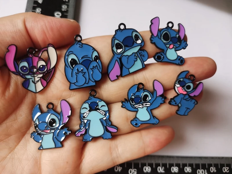 10 adet Disney dikiş Kolye Charms Takı Yapımı Küpe Kolye Kolye Bilezik DIY Aksesuarları