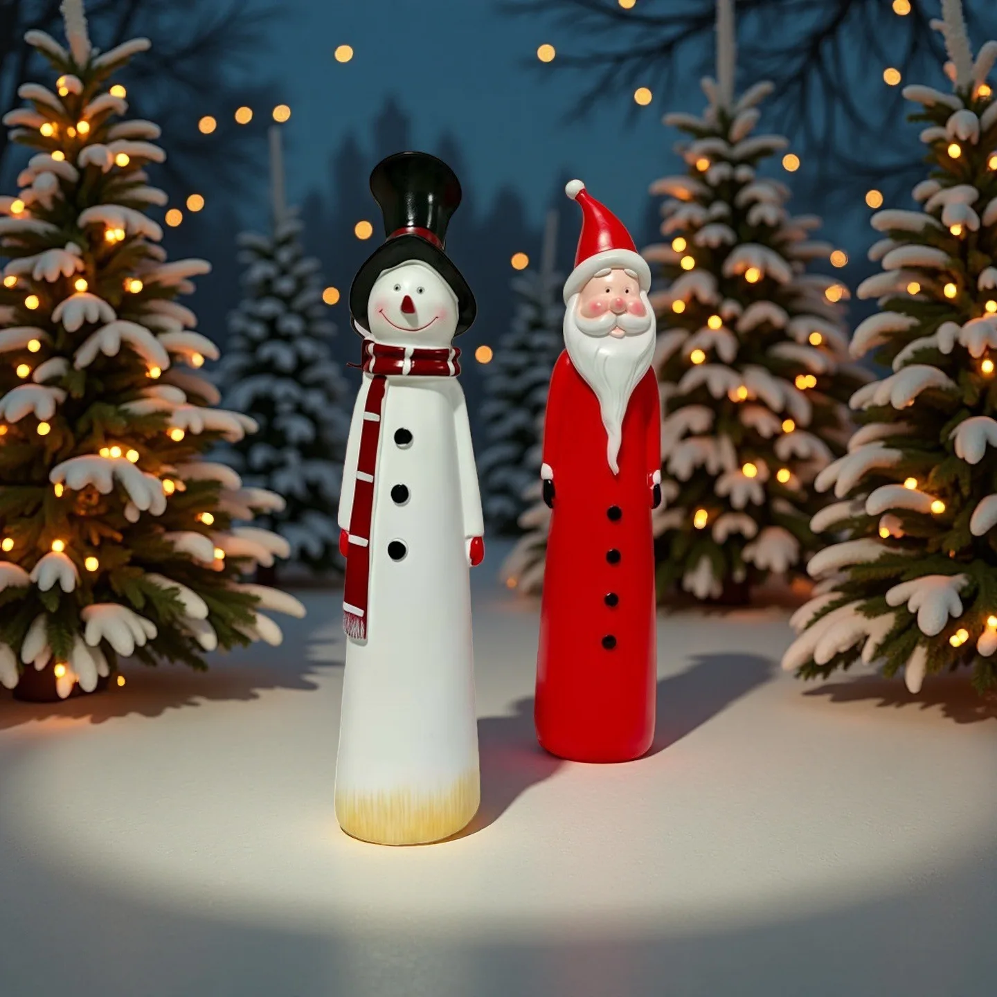 1PCS Weihnachten Santa Claus Figur Desktop Ornament Schneemann Harz Tabletop Dekoration für Weihnachten Schlafzimmer Dekoration