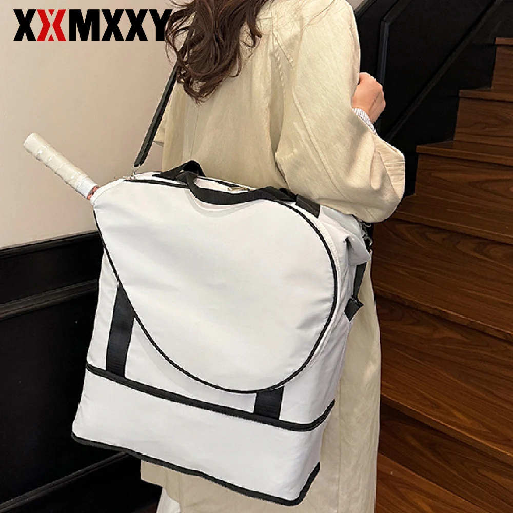 

1PCS Tennis Gym Bag for Women, Tennis Bag Holds 2 Rackets with Shoe Compartment & Wet Pocket, Women Overnight Weekend Bag