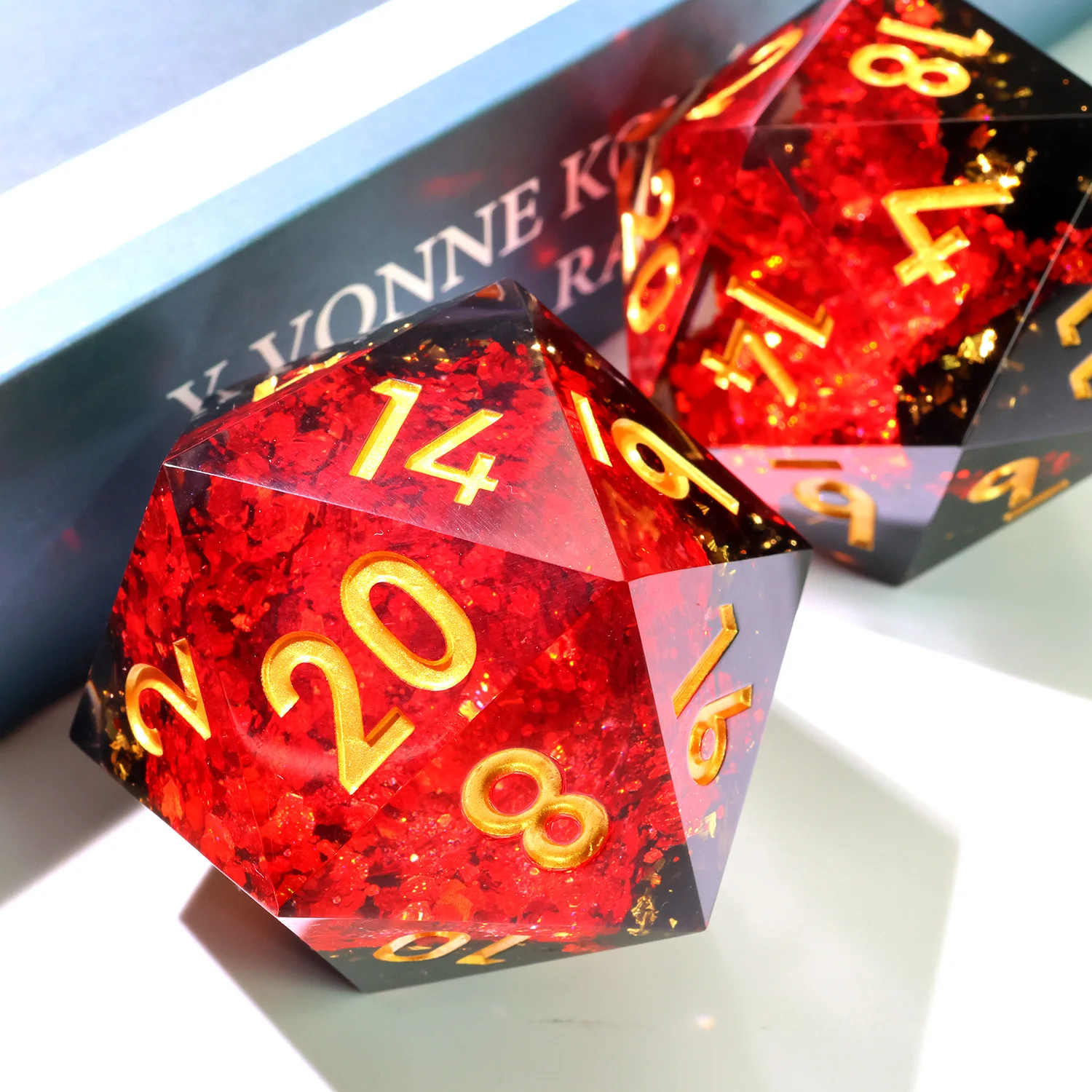 

50MM D20,Role Playing Table Game Resin DND D20 Dice ,RPG D20 Dice Handmade DND Gift For Board Games-G3