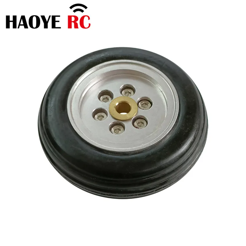 Haoye 2 Pcs/Lot Jet Wheels (Alloy Hub) Dia 2.25inch 2.5inch Rubber Tire For RC Aircraft Model Accessories