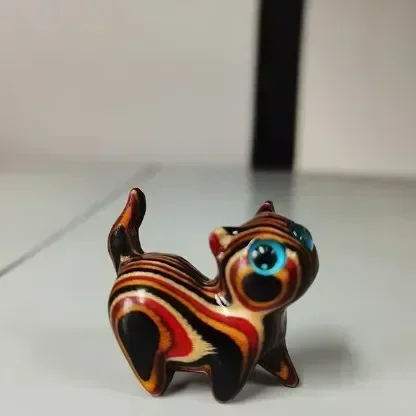 Деревянный котёнок