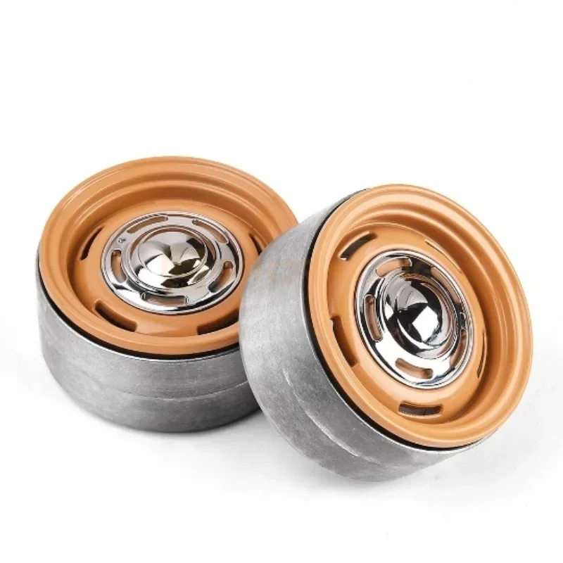 1 Pair Metal Retro Style Wheel Hub for 1/10 RC Crawler Car Traxxas SCX10 New Defender Accessories