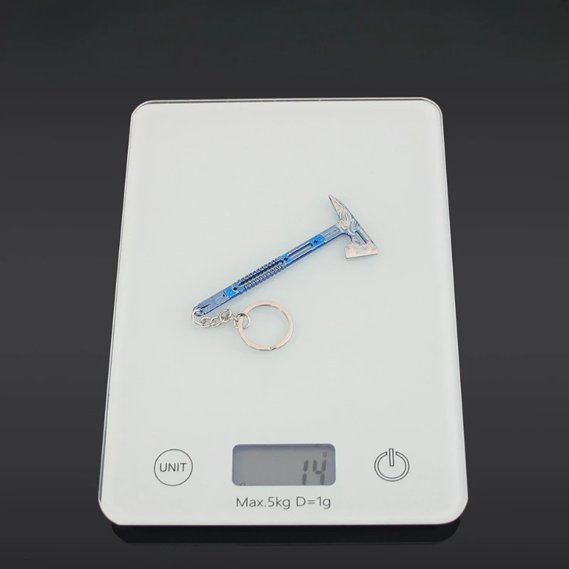 9 cm/3,54 in Delta Force Mini Schwarzmeer Taktische Axt Metall Schlüsselbund Anhänger katana Spiel Peripherie Modell Zubehör Spielzeug junge Geschenke