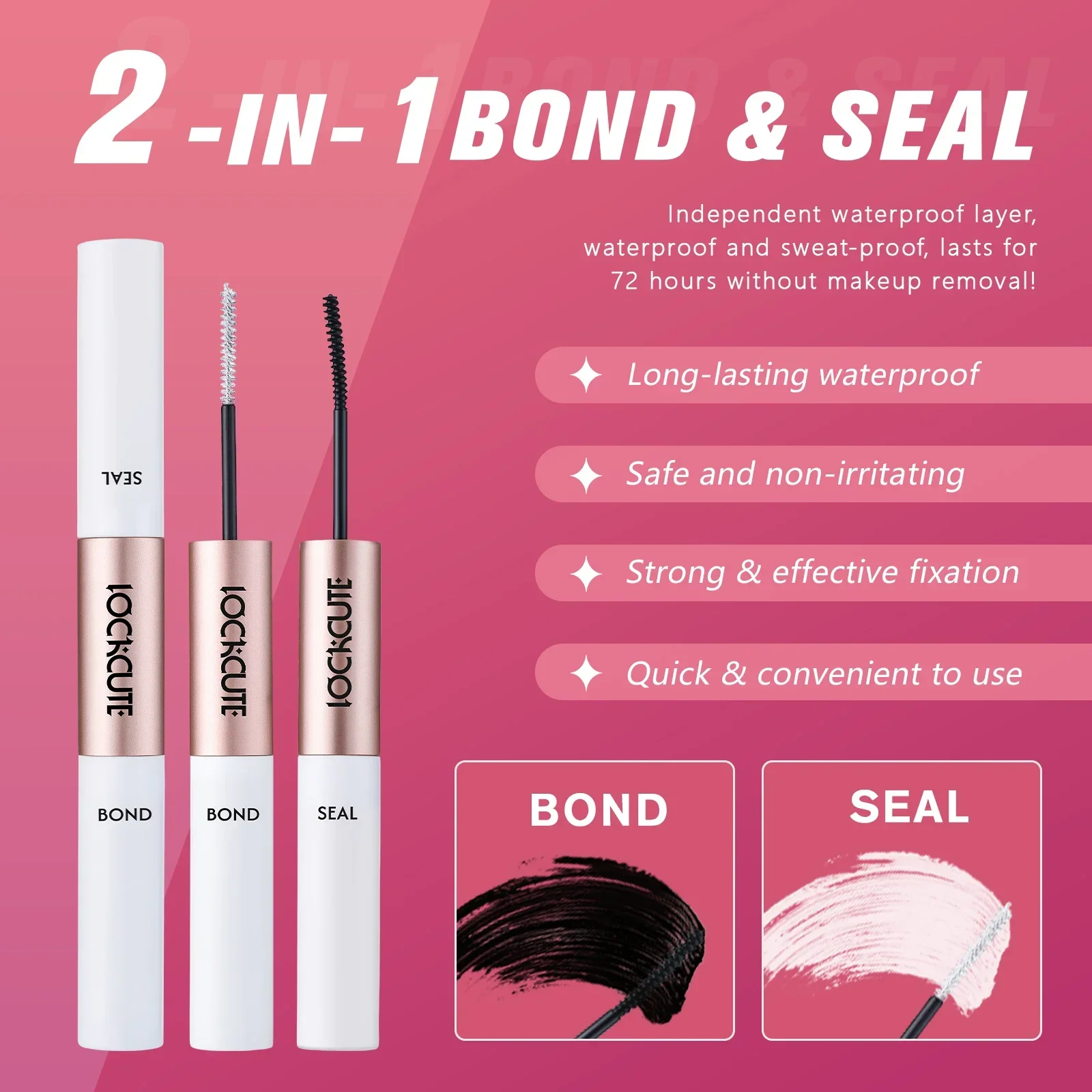 DIY-Wimpernset mit 5 Längen von 8–16 mm Wisp-Clustern, Präzisionspinzette und Bindungsset |   Wiederverwendbares Set mit falschen Wimpern für einen natürlichen Look