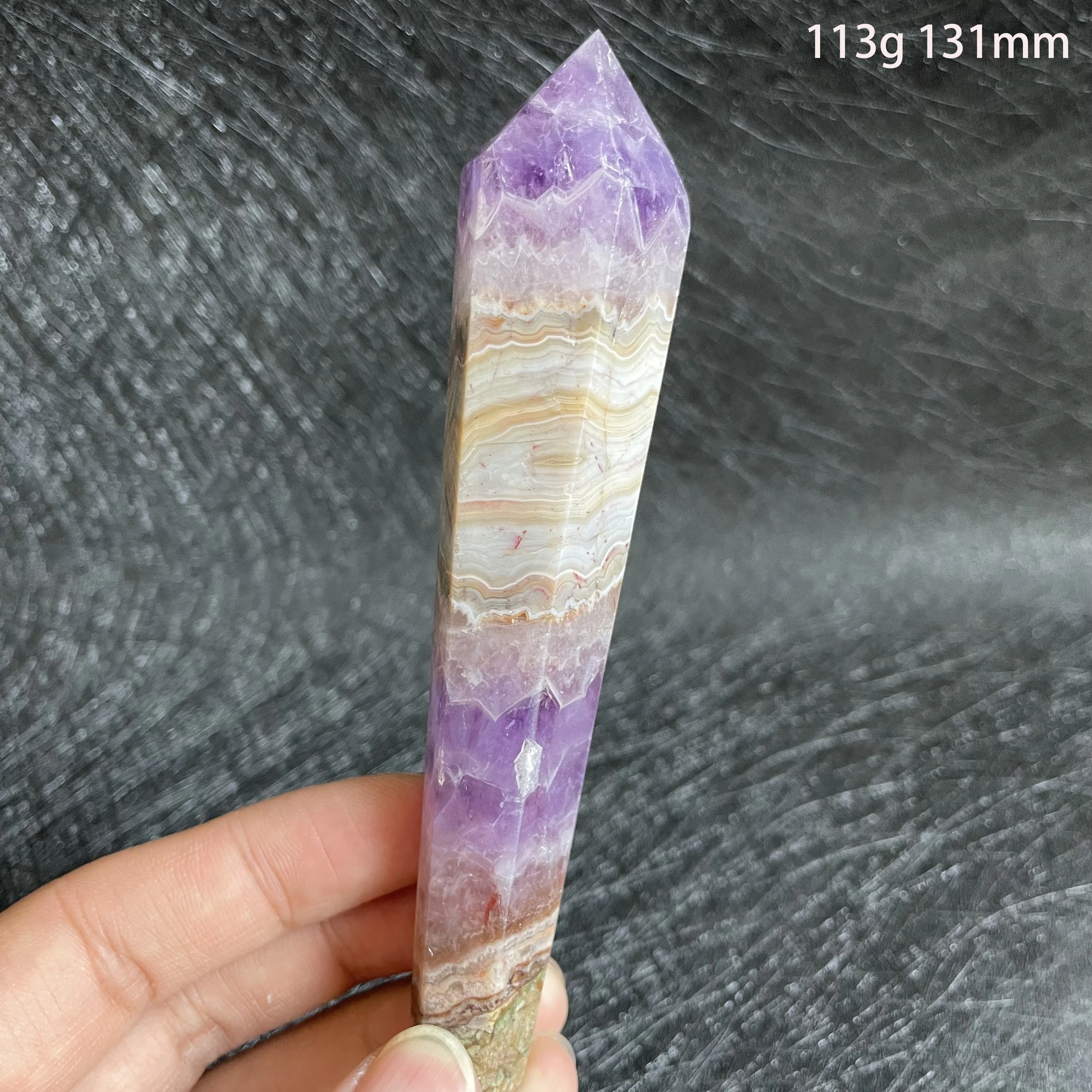 

Natural Stone Amethyst Agate Crystal Tower Polished Quartz Wand Point Reiki Gift Room Healing Decor Obelisk